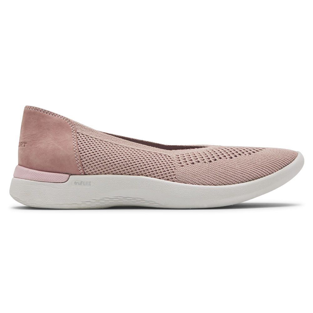Rockport Lägenheter Skor Dam Rosa - Truflex Fly Knit Ballet - MRLNA7954